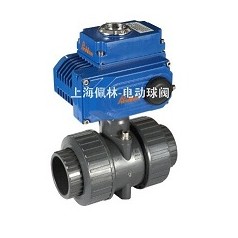 PVC電動雙由令活接球閥，Q961F雙由令電動球閥